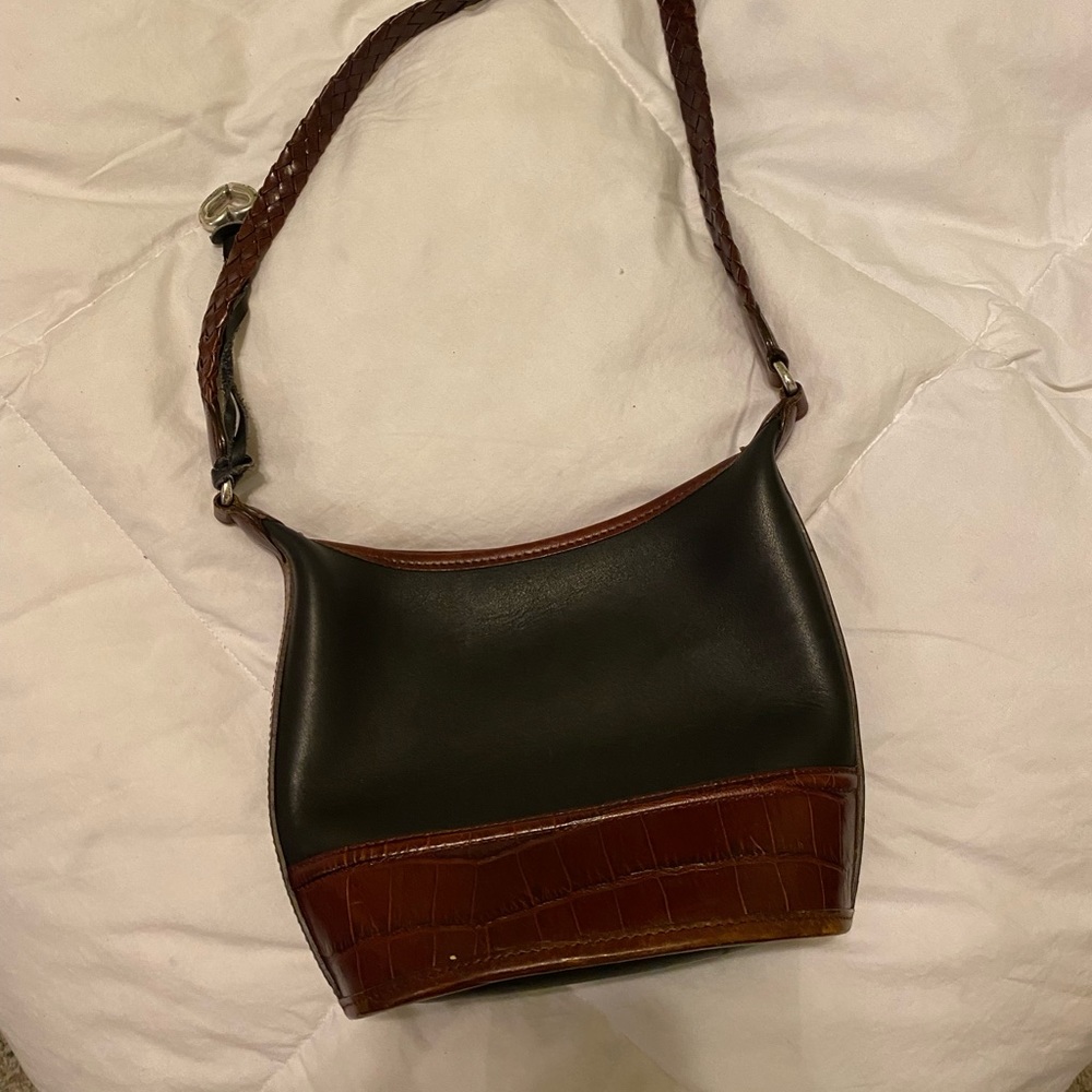 Vintage Brighton Brown and Black Crossbody